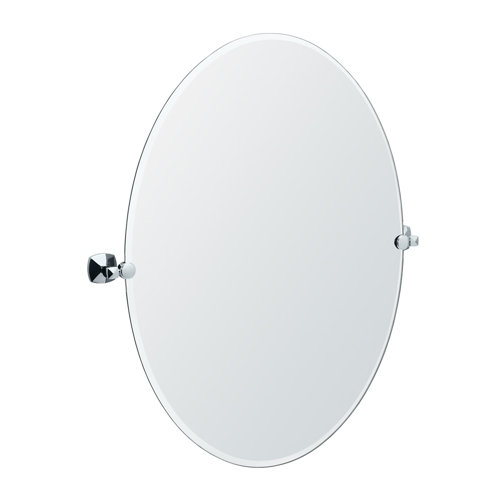 Gatco Jewel TraditionalWall Mount 32"H Frameless Oval Bathroom Vanity